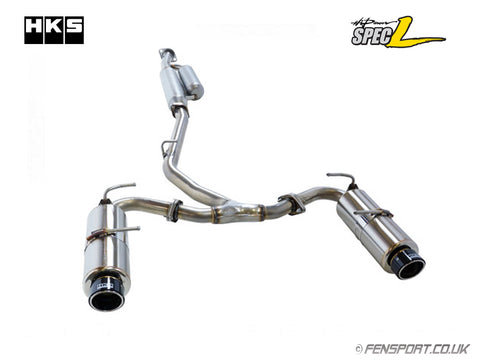 HKS Exhaust System - High Power Spec L II - Carbon or Titanium Tips - GT86 & BRZ