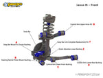 SuperPro - Front Lower Control Arm - Inner Front Bush Kit - Lexus IS-F - SPF4358K