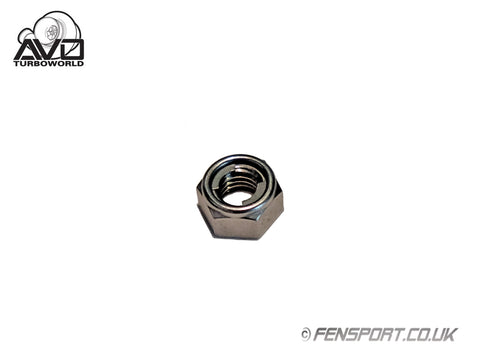 M8 x 1.25 Turbo Lock Nut Stainless Steel A2 Self Locking - Turbo to Manifold Flange