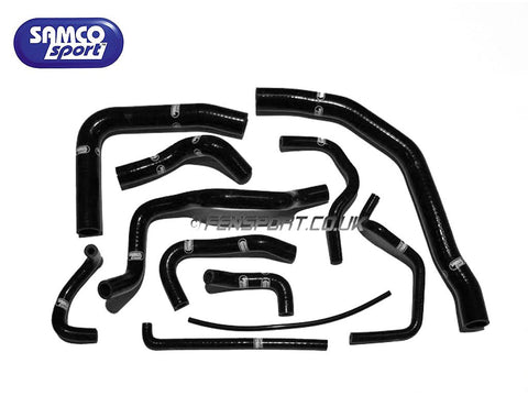 Black Samco Coolant Hose Set for MR2 MK2 NA Rev 1 & 2