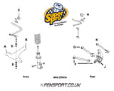 SuperPro - Front Anti Roll Bar Bushes - 20mm - MR-S ZZW30 - SPF2399-20K