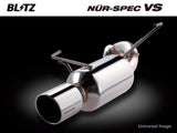 Blitz Nur Spec VS Exhaust System - Twin Stainless Tailpipes - 62095 - GT86 & BRZ