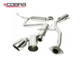 Cobra Exhaust System - 4.5" Inverted Slashcut - Black Ceramic Tail - Celica VVTi 140, ZZT230